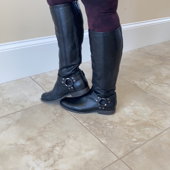 Frye tall black boots, size 8 - Picture 7 of 11
